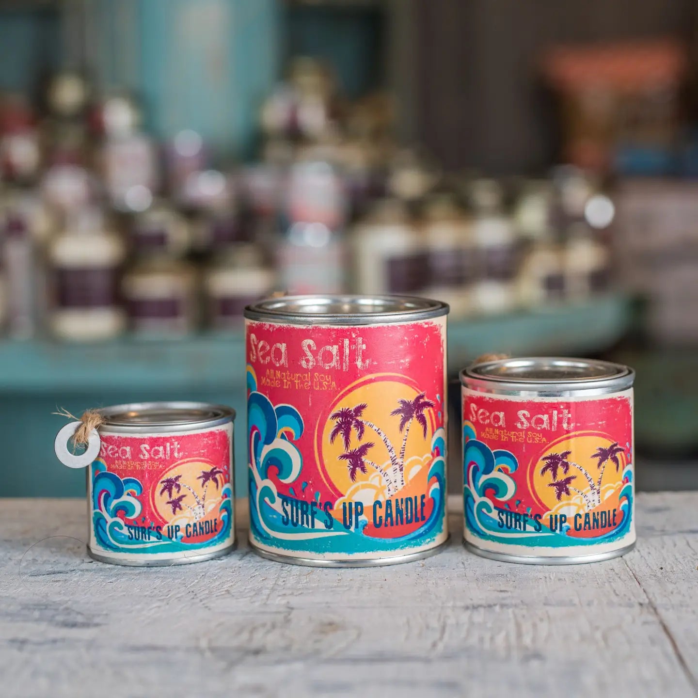 Surfs Up Paint Can Candle